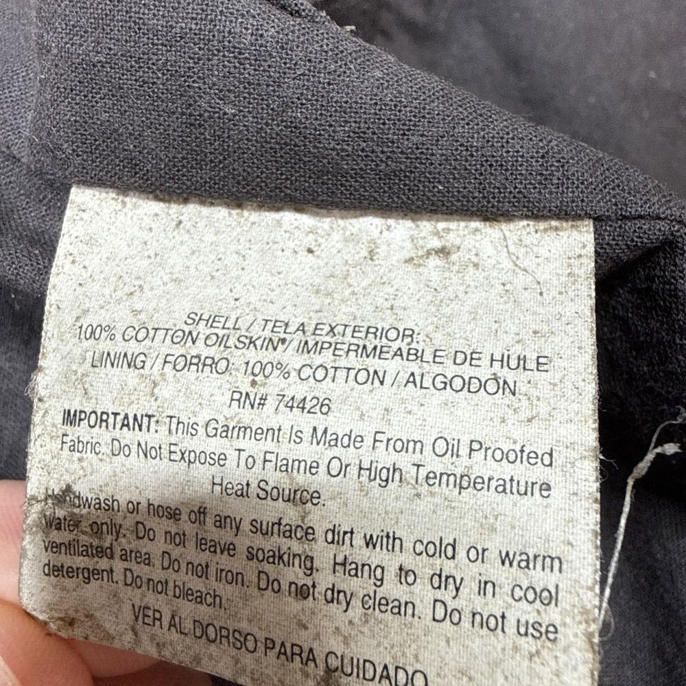 The Australian Outback Collection Oilskin Duster Jacket Small Brown Distressed - Picture 5 of 11